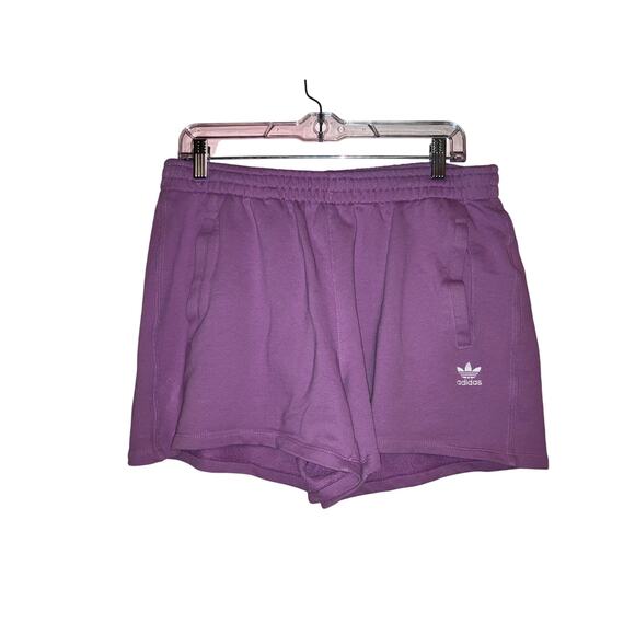 Adidas pinkish purple sweat style shorts size large - Picture 1 of 5